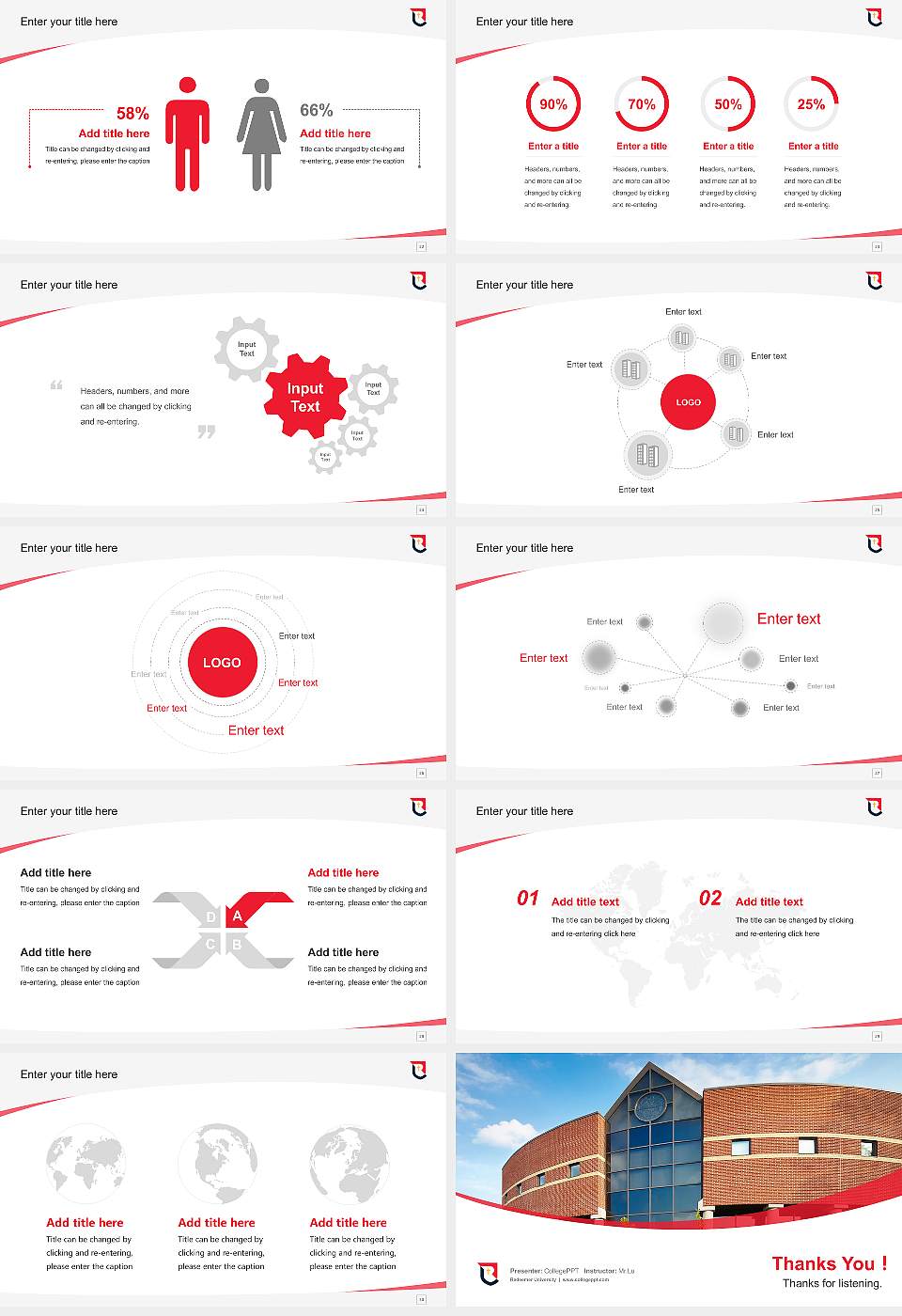 Redeemer University Course/Courseware Creation PPT Template16:9 ratio PPT effect preview image4