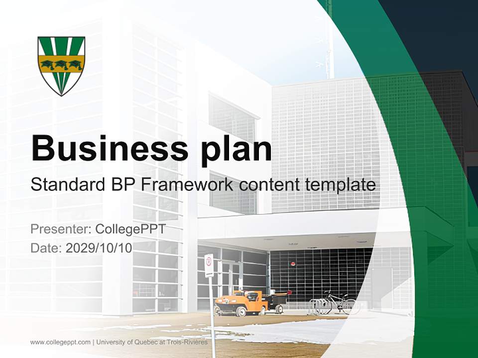 University of Quebec at Trois-Rivières Competition/Entrepreneurship Contest PPT Template4:3 ratio PPT effect preview image9