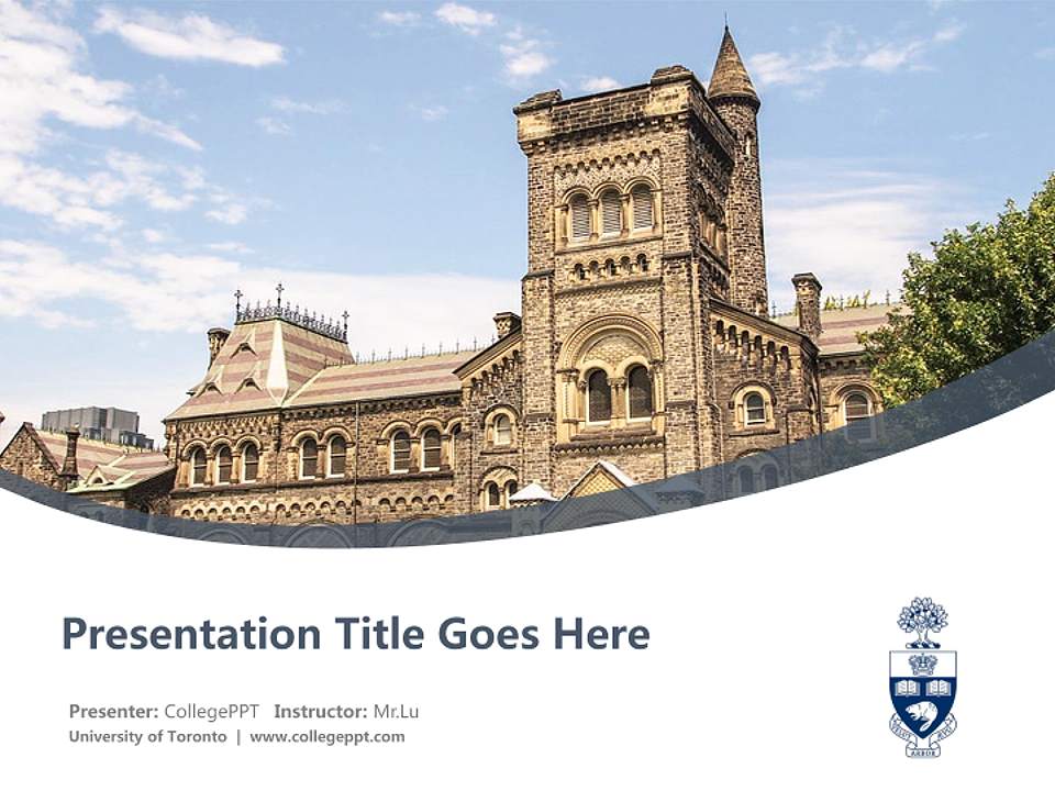 University of Toronto Course/Courseware Creation PPT Template4:3 ratio PPT effect preview image5