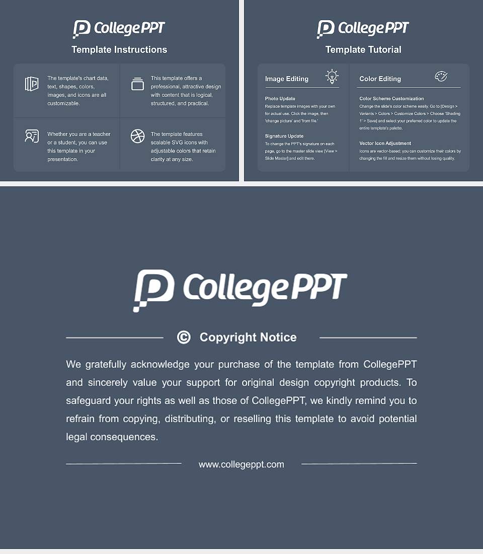 University of Toronto Course/Courseware Creation PPT Template4:3 ratio PPT effect preview image5