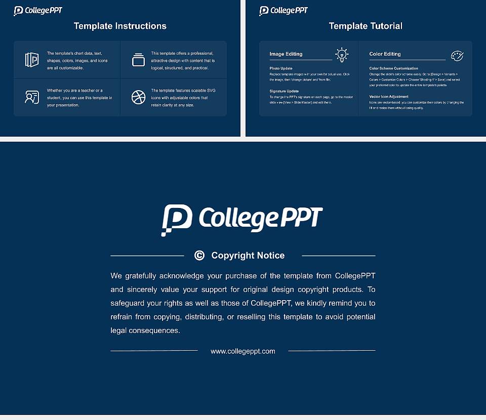 Lakehead University Course/Courseware Creation PPT Template16:9 ratio PPT effect preview image5