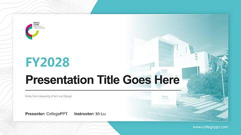 Emily Carr University of Art and Design Academic Presentation/Research Findings Report PPT Template