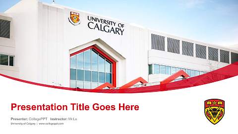 University of Calgary Course/Courseware Creation PPT Template