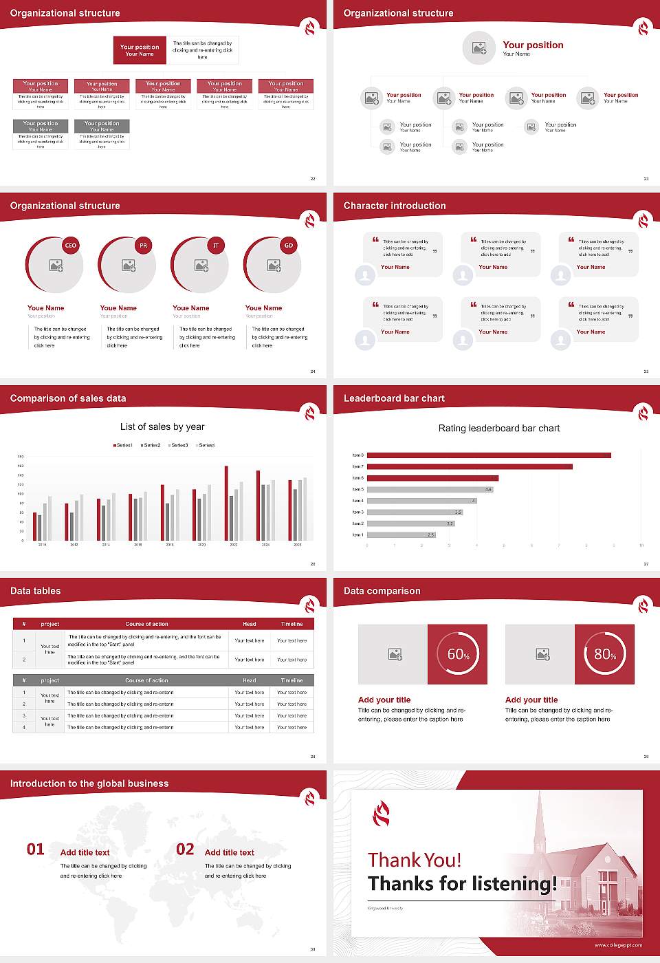 Kingswood University Academic Presentation/Research Findings Report PPT Template16:9 ratio PPT effect preview image4
