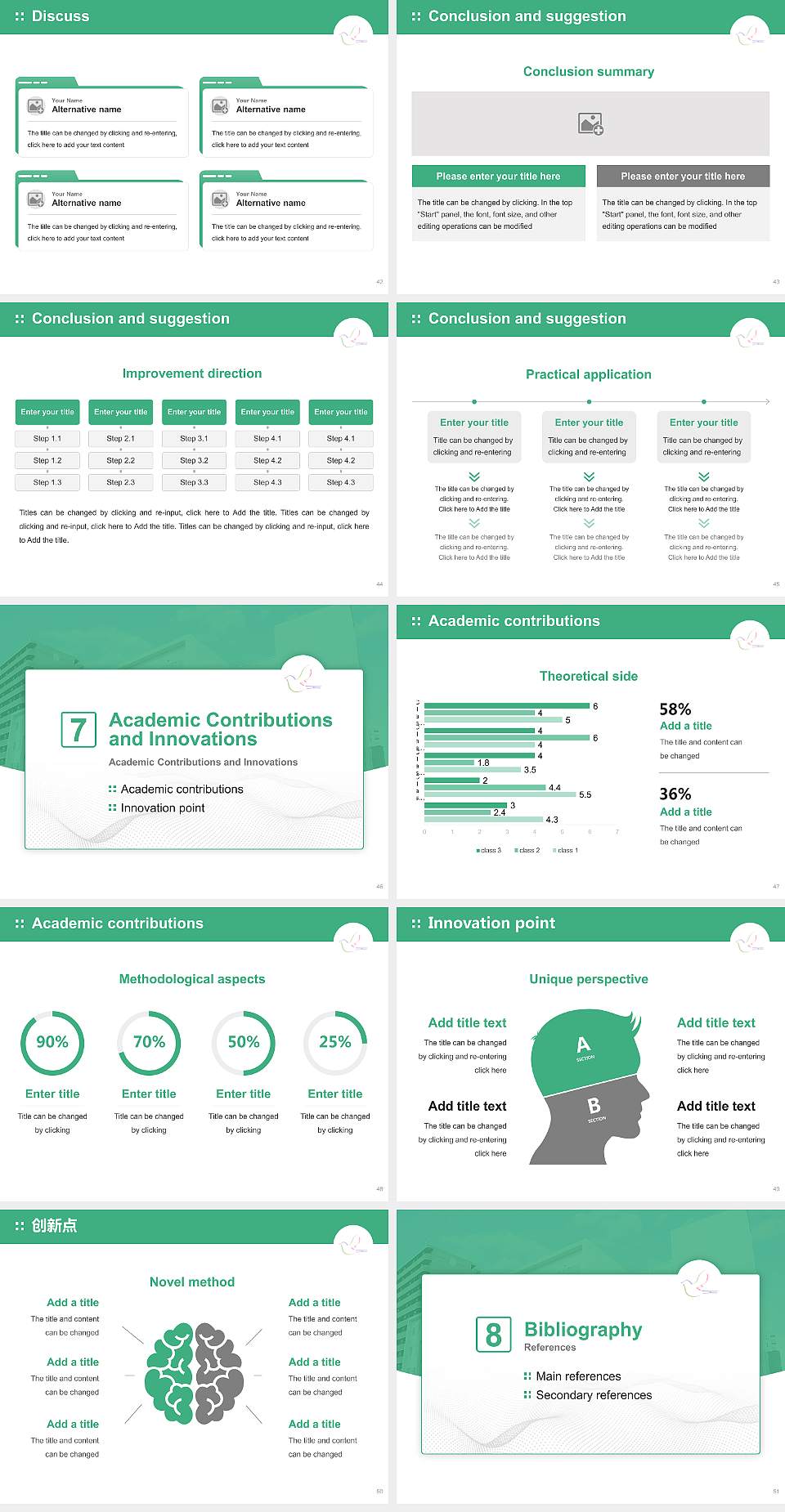 Iwate University of Health and Medical Sciences Graduation Thesis Defense PPT Template4:3 ratio PPT effect preview image6