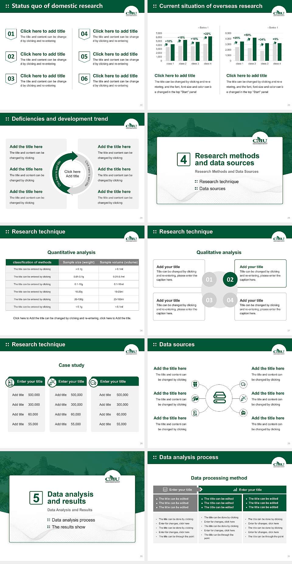 Canadian Mennonite University Graduation Thesis Defense PPT Template4:3 ratio PPT effect preview image4