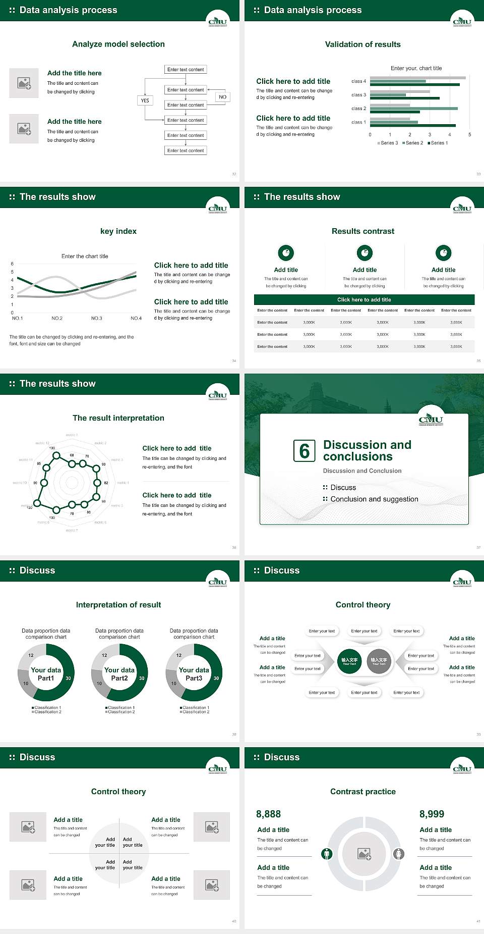 Canadian Mennonite University Graduation Thesis Defense PPT Template4:3 ratio PPT effect preview image5