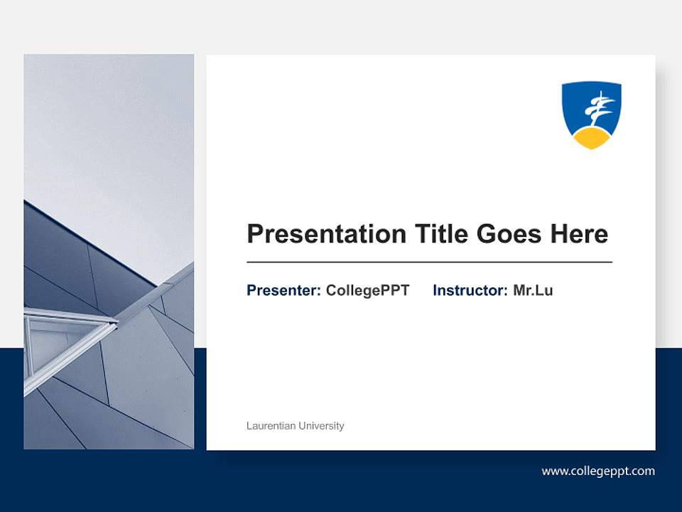 Laurentian University General Purpose PPT Template4:3 ratio PPT effect preview image6