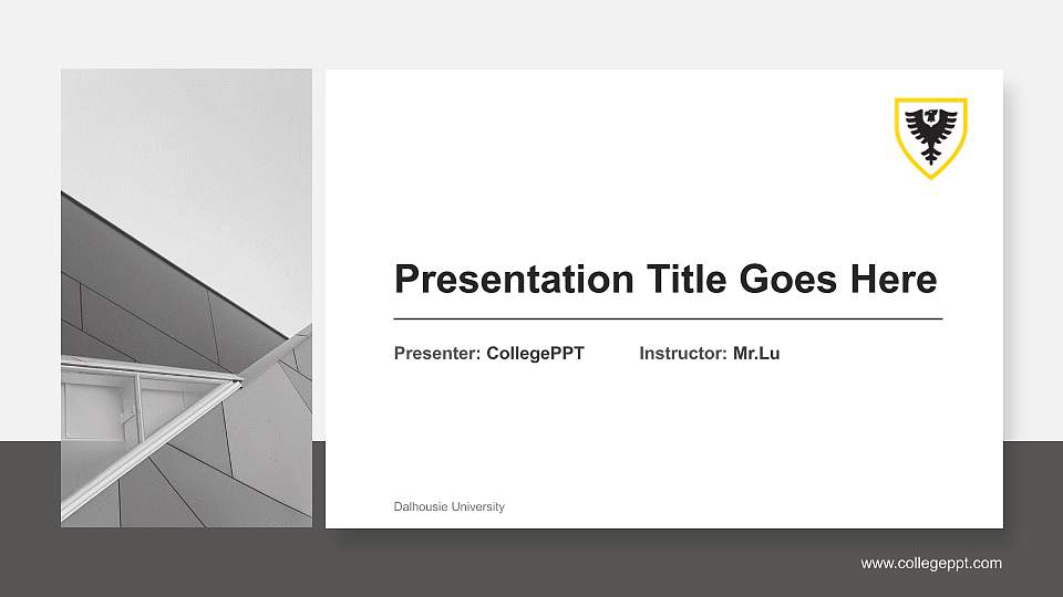 Dalhousie University General Purpose PPT Template16:9 ratio PPT effect preview image