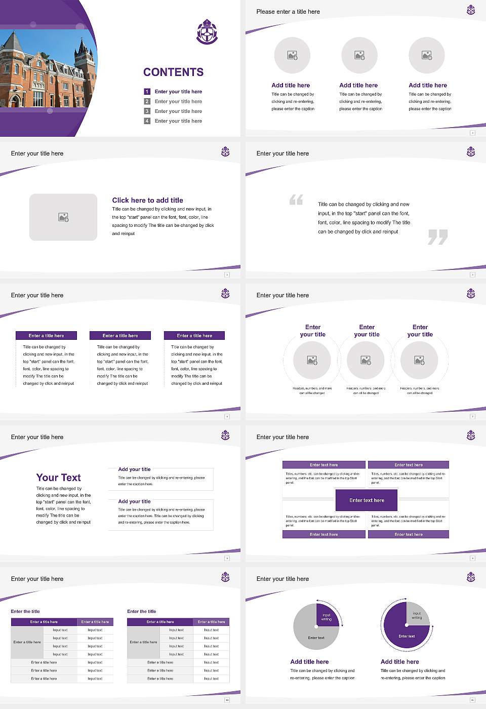 Bishop’s University Course/Courseware Creation PPT Template16:9 ratio PPT effect preview image2