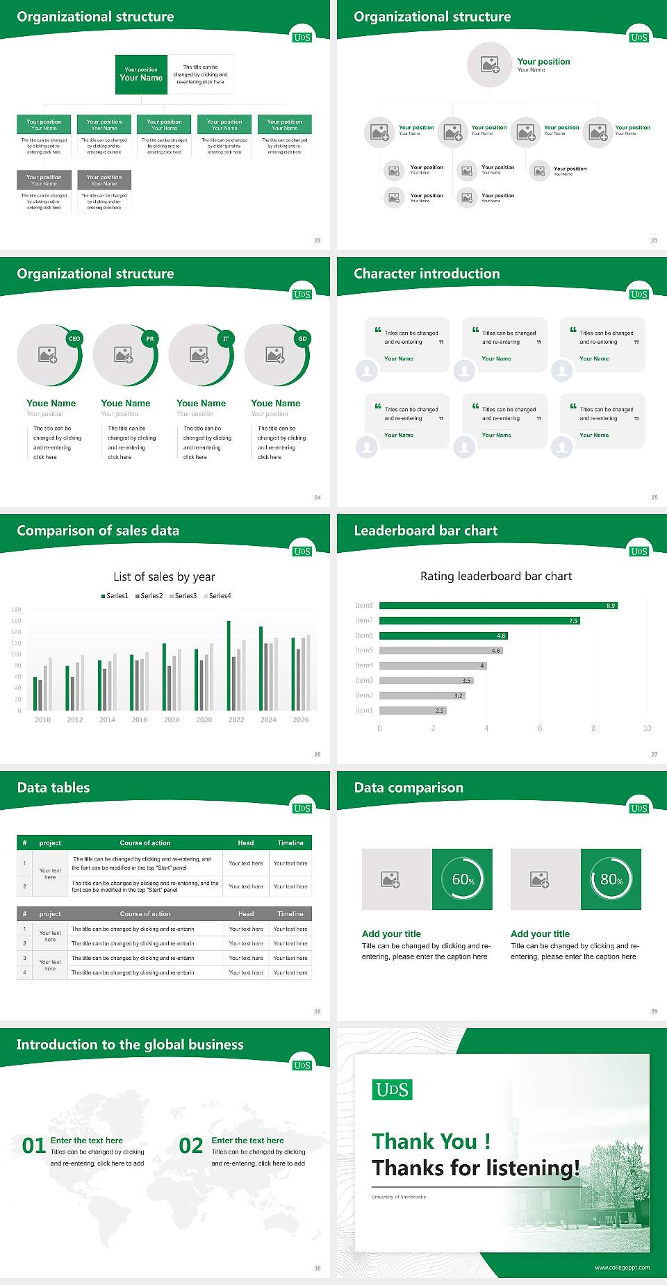 University of Sherbrooke Academic Presentation/Research Findings Report PPT Template4:3 ratio PPT effect preview image4