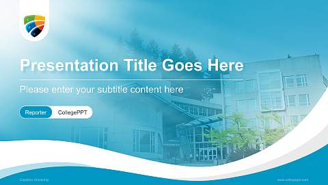 Capilano University Lecture Sharing and Networking Event PPT Template