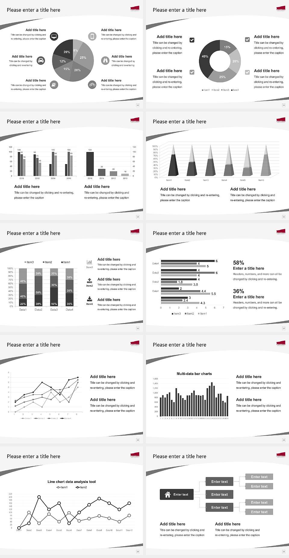 Memorial University of Newfoundland Course/Courseware Creation PPT Template4:3 ratio PPT effect preview image3