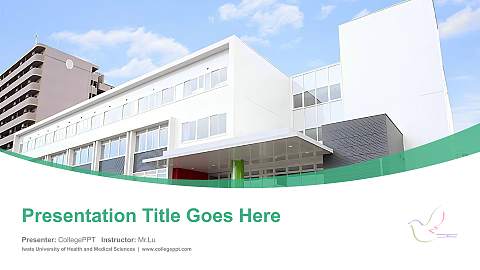 Iwate University of Health and Medical Sciences Course/Courseware Creation PPT Template