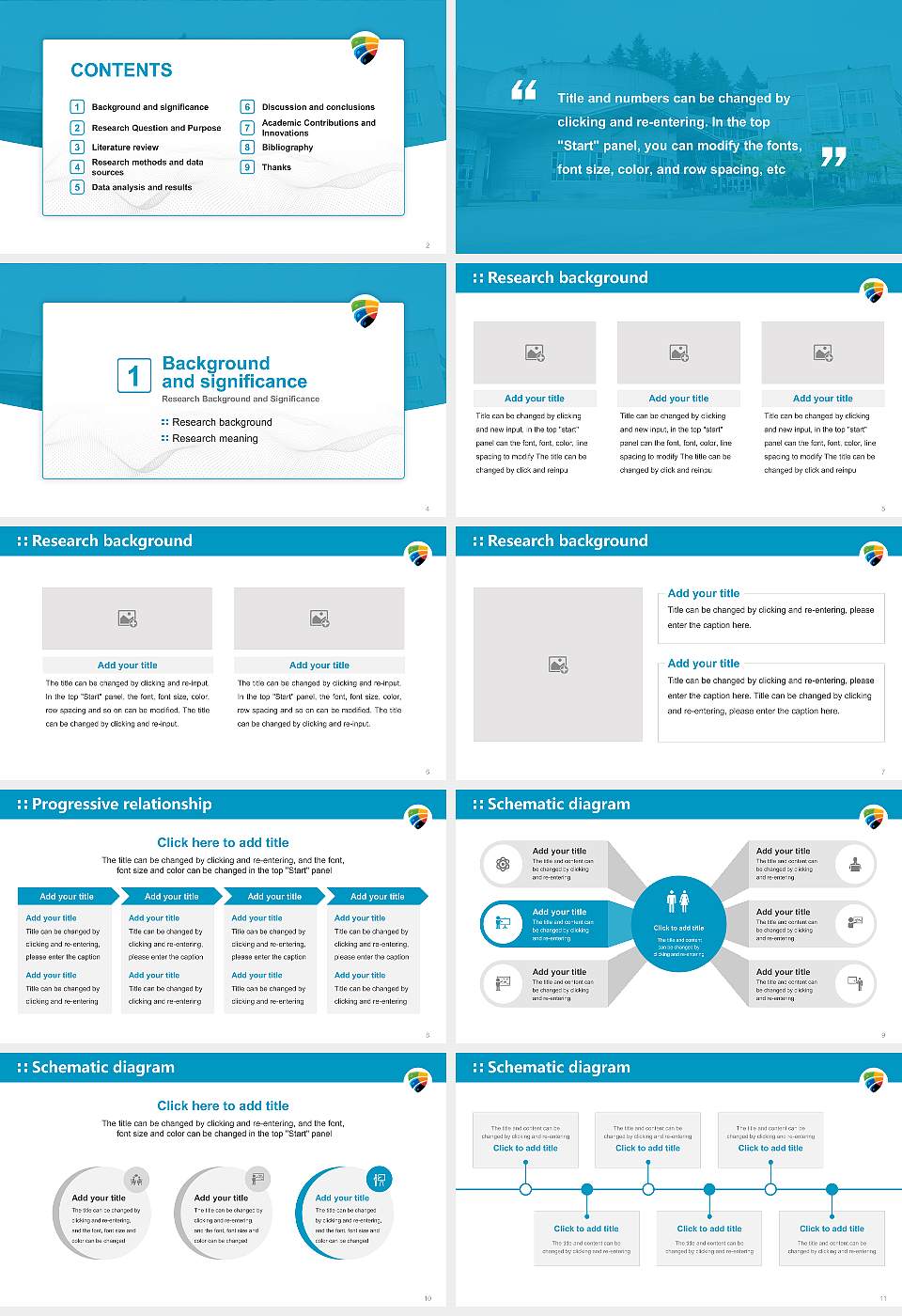 Capilano University Graduation Thesis Defense PPT Template16:9 ratio PPT effect preview image2