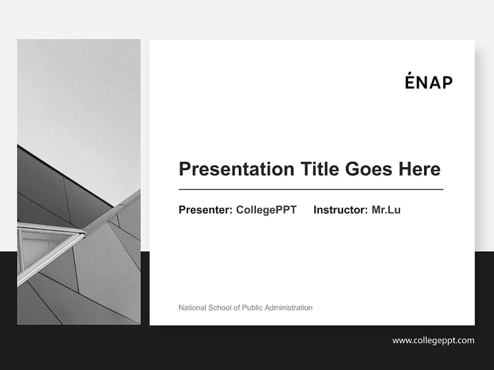 National School of Public Administration General Purpose PPT Template4:3 ratio PPT effect preview image6