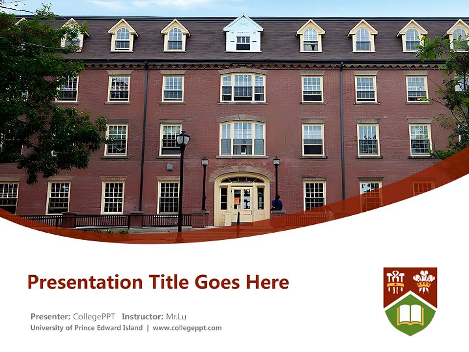 University of Prince Edward Island Course/Courseware Creation PPT Template4:3 ratio PPT effect preview image5