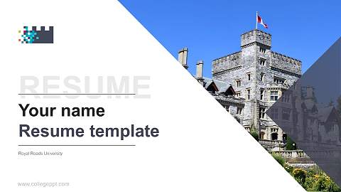 Royal Roads University Resume PPT Template