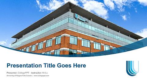 University of Niagara Falls Canada Course/Courseware Creation PPT Template