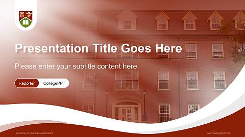 University of Prince Edward Island Lecture Sharing and Networking Event PPT Template