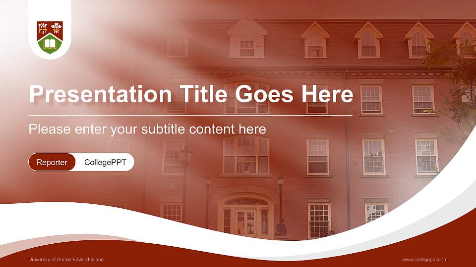 University of Prince Edward Island Lecture Sharing and Networking Event PPT Template16:9 ratio PPT effect preview image
