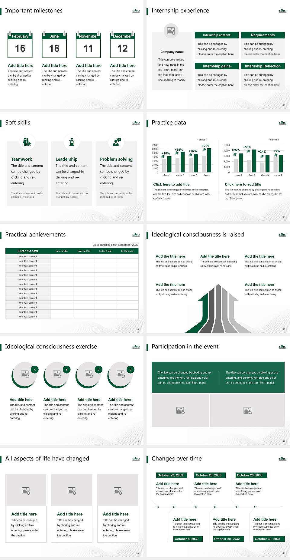 Canadian Mennonite University National Scholarship Defense PPT Template4:3 ratio PPT effect preview image3