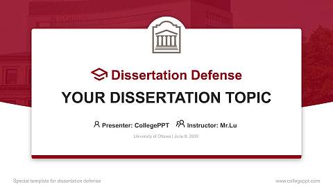 University of Ottawa Graduation Thesis Defense PPT Template