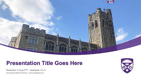 University of Western Ontario Course/Courseware Creation PPT Template
