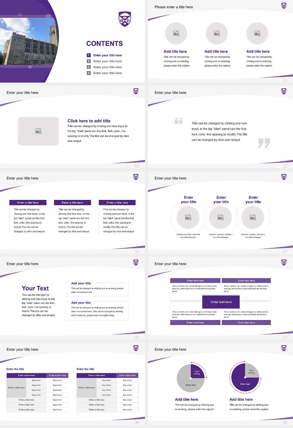 University of Western Ontario Course/Courseware Creation PPT Template16:9 ratio PPT effect preview image2