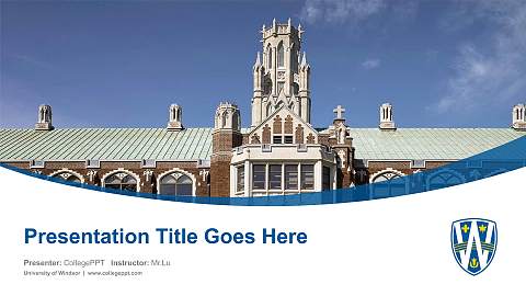 University of Windsor Course/Courseware Creation PPT Template