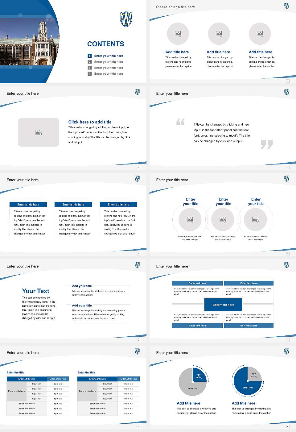 University of Windsor Course/Courseware Creation PPT Template16:9 ratio PPT effect preview image2
