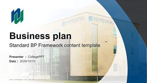 Nipissing University Competition/Entrepreneurship Contest PPT Template