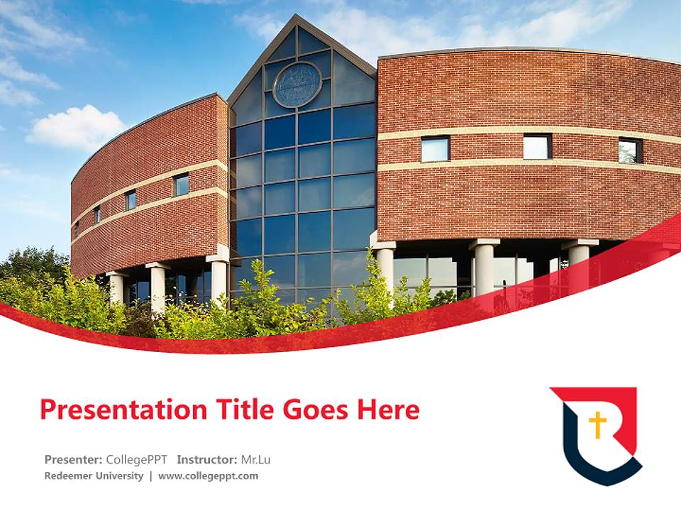 Redeemer University Course/Courseware Creation PPT Template4:3 ratio PPT effect preview image5