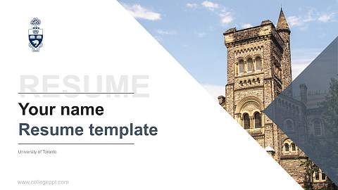 University of Toronto Resume PPT Template