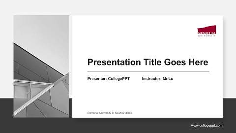 Memorial University of Newfoundland General Purpose PPT Template