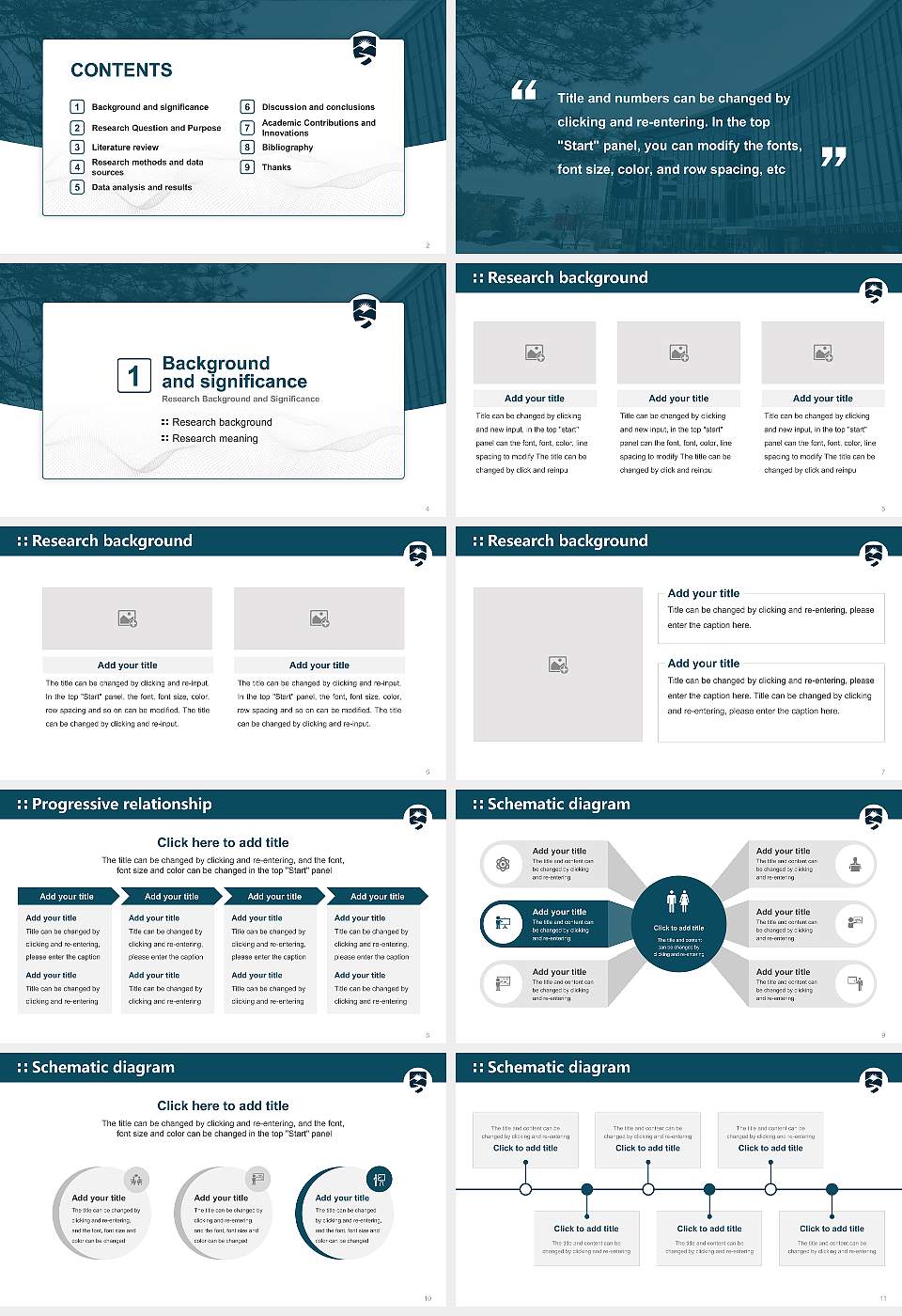 Thompson Rivers University Graduation Thesis Defense PPT Template16:9 ratio PPT effect preview image2