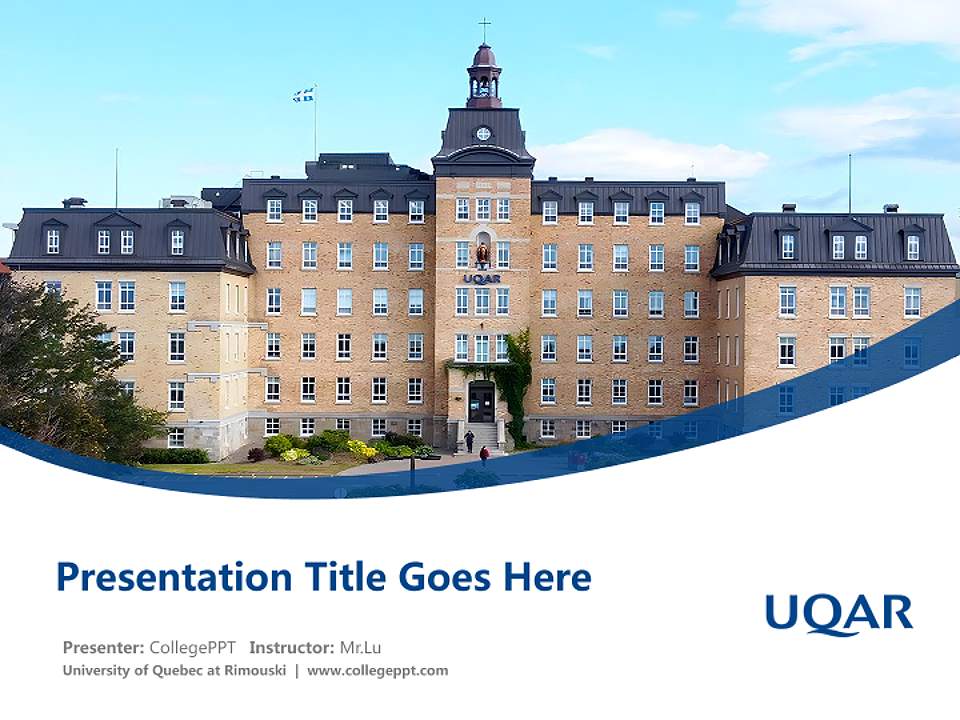 University of Quebec at Rimouski Course/Courseware Creation PPT Template4:3 ratio PPT effect preview image5