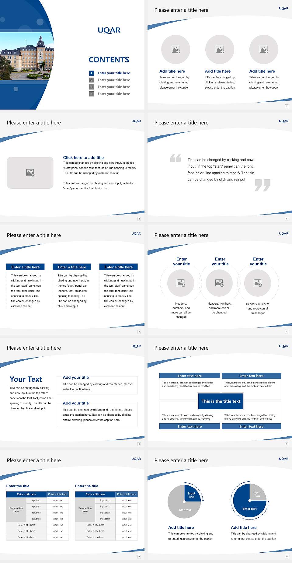 University of Quebec at Rimouski Course/Courseware Creation PPT Template4:3 ratio PPT effect preview image2