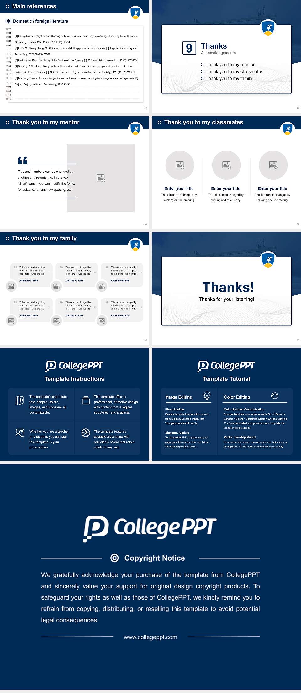 Laurentian University Graduation Thesis Defense PPT Template4:3 ratio PPT effect preview image7