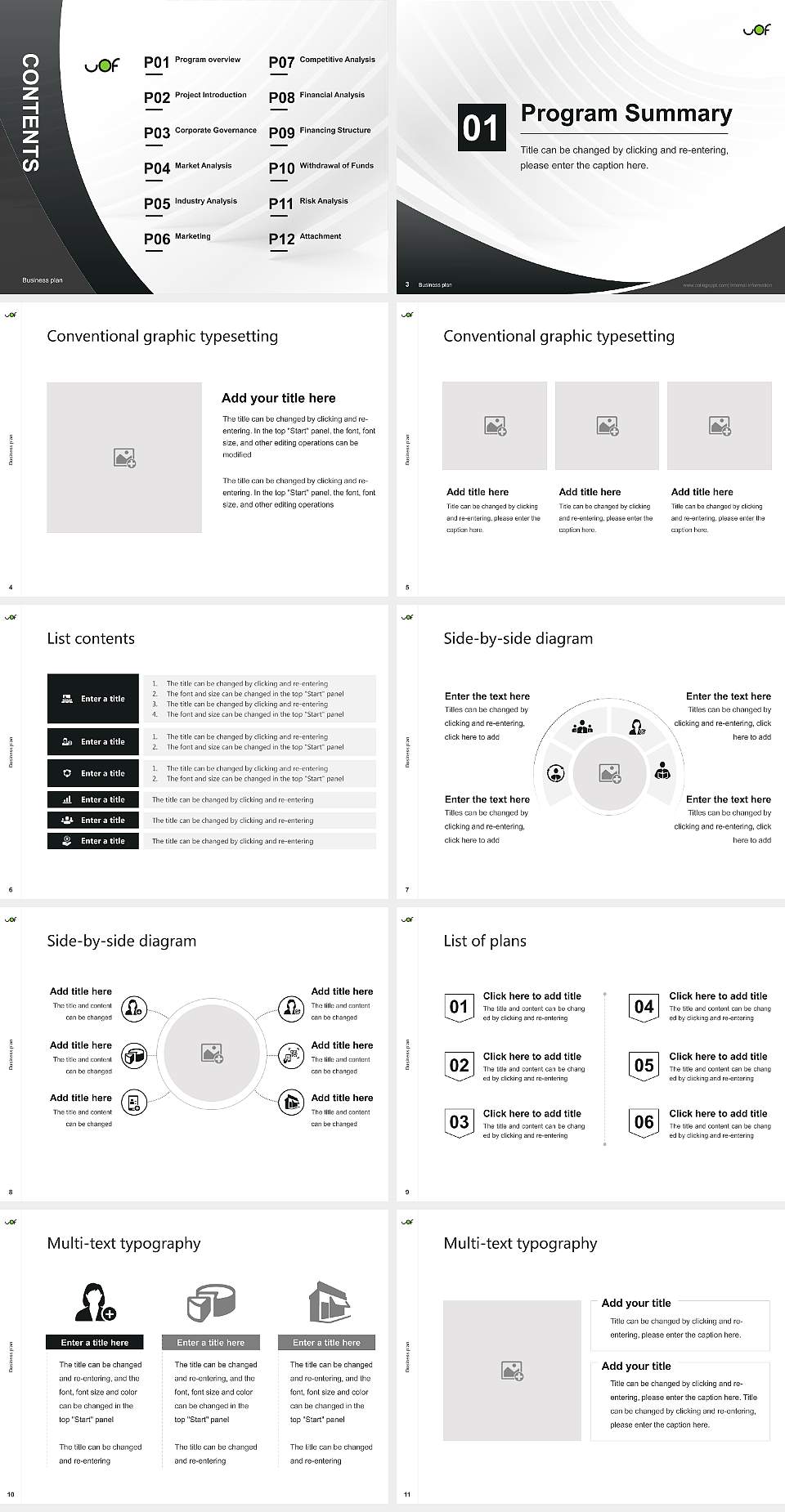 University of French Ontario Competition/Entrepreneurship Contest PPT Template4:3 ratio PPT effect preview image2