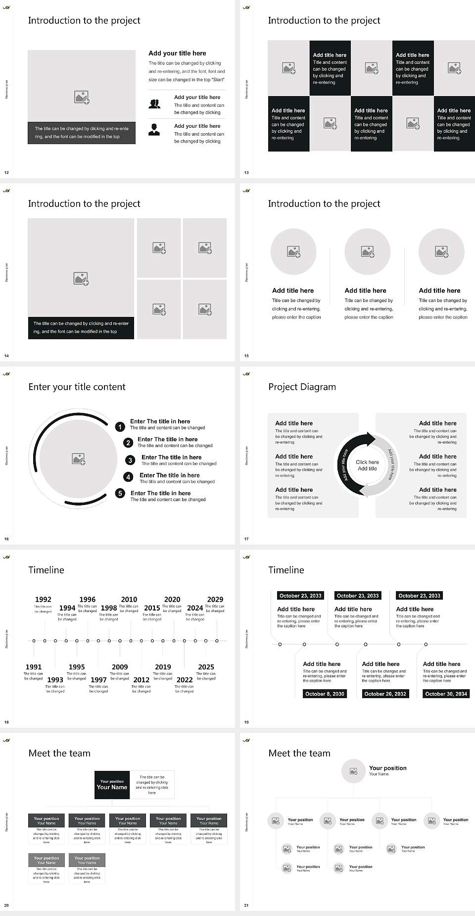 University of French Ontario Competition/Entrepreneurship Contest PPT Template4:3 ratio PPT effect preview image3