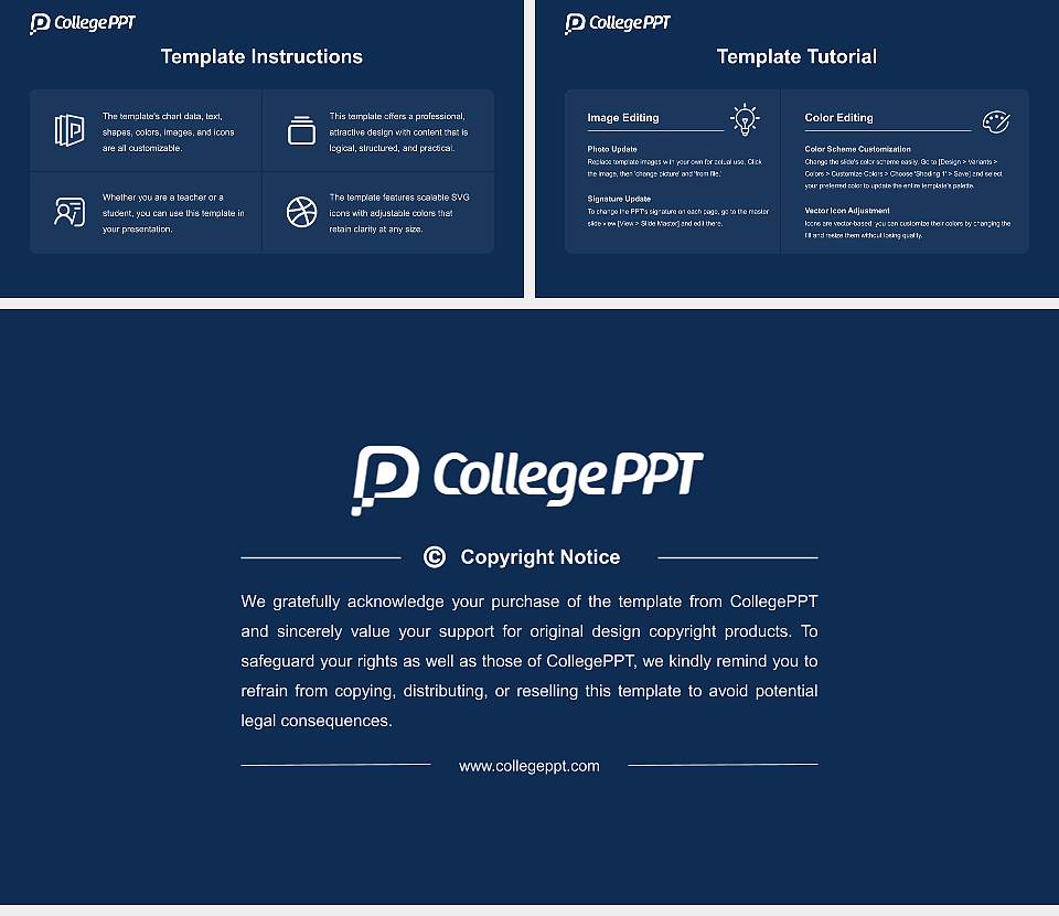 Booth University College Course/Courseware Creation PPT Template16:9 ratio PPT effect preview image5