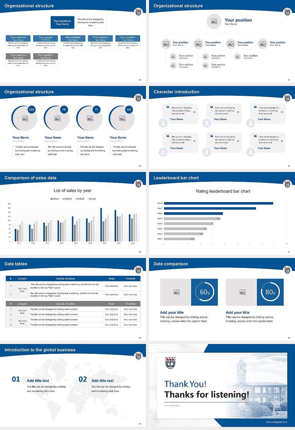 University of Victoria Academic Presentation/Research Findings Report PPT Template16:9 ratio PPT effect preview image4