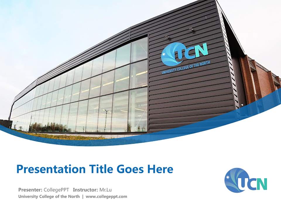 University College of the North Course/Courseware Creation PPT Template4:3 ratio PPT effect preview image5