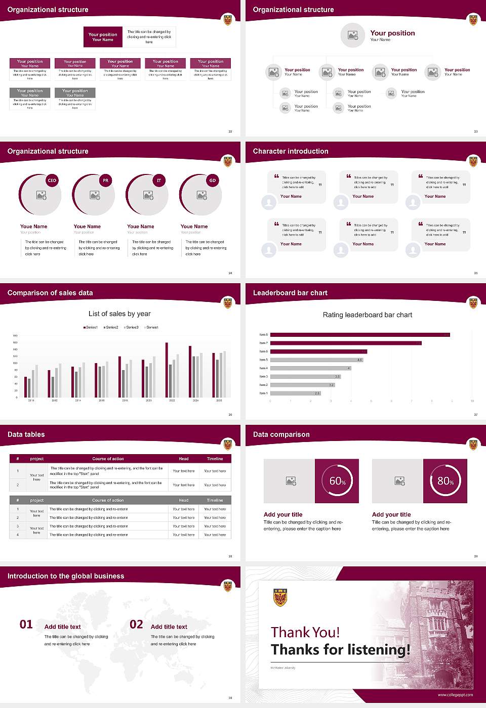 McMaster University Academic Presentation/Research Findings Report PPT Template16:9 ratio PPT effect preview image4