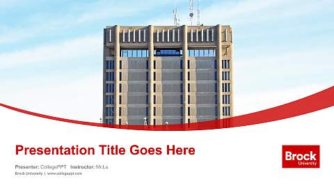 Brock University Course/Courseware Creation PPT Template