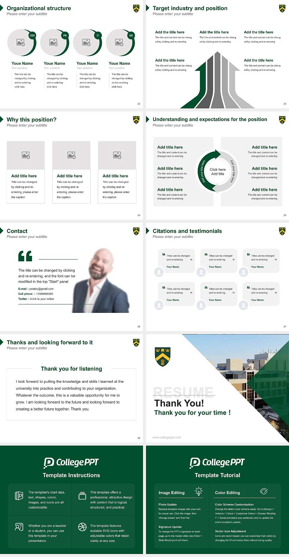 University of Regina Resume PPT Template4:3 ratio PPT effect preview image4