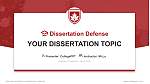 University of Fredericton Disputation Powerpoint Vorlage