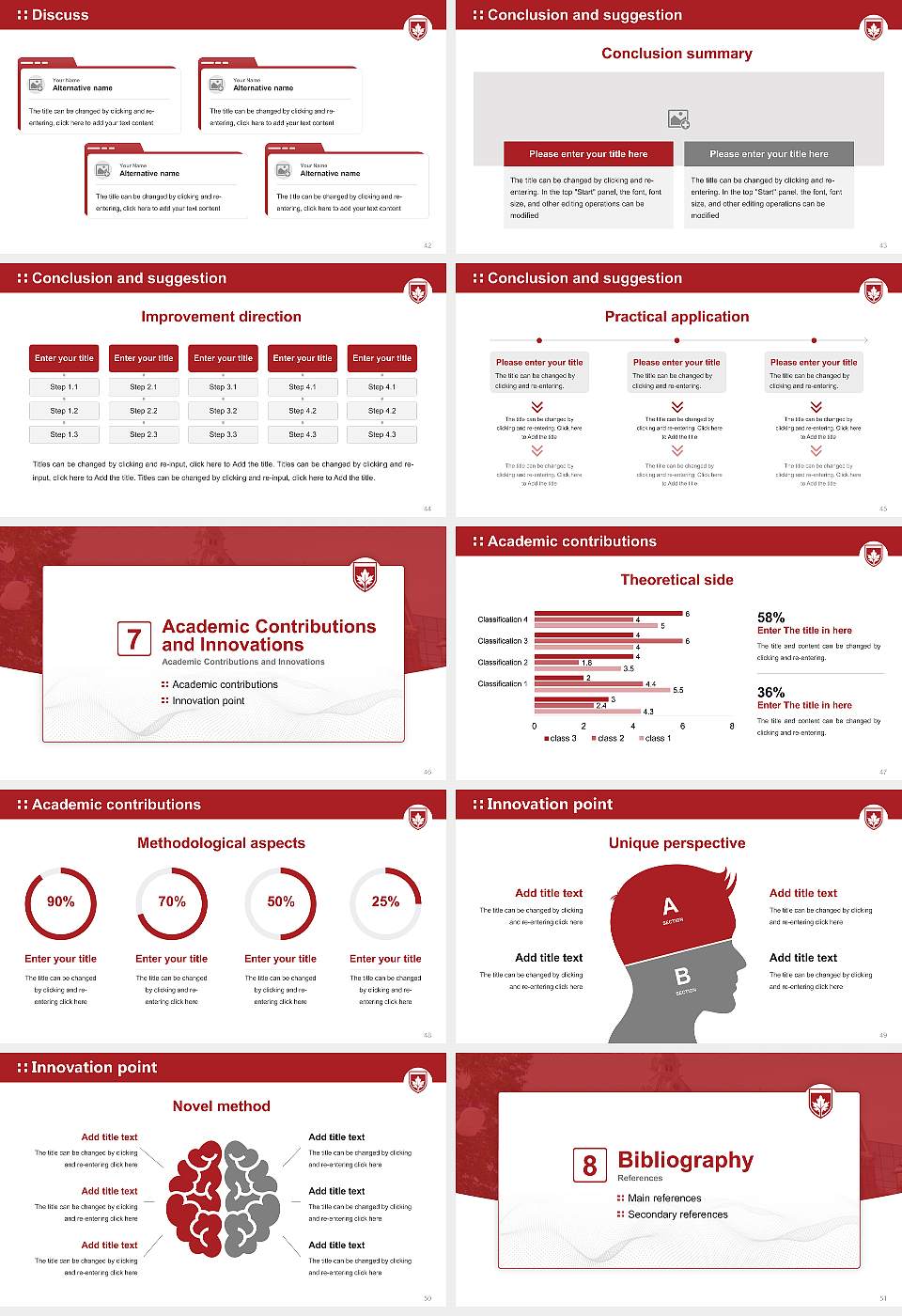 University of Fredericton Graduation Thesis Defense PPT Template16:9 ratio PPT effect preview image6