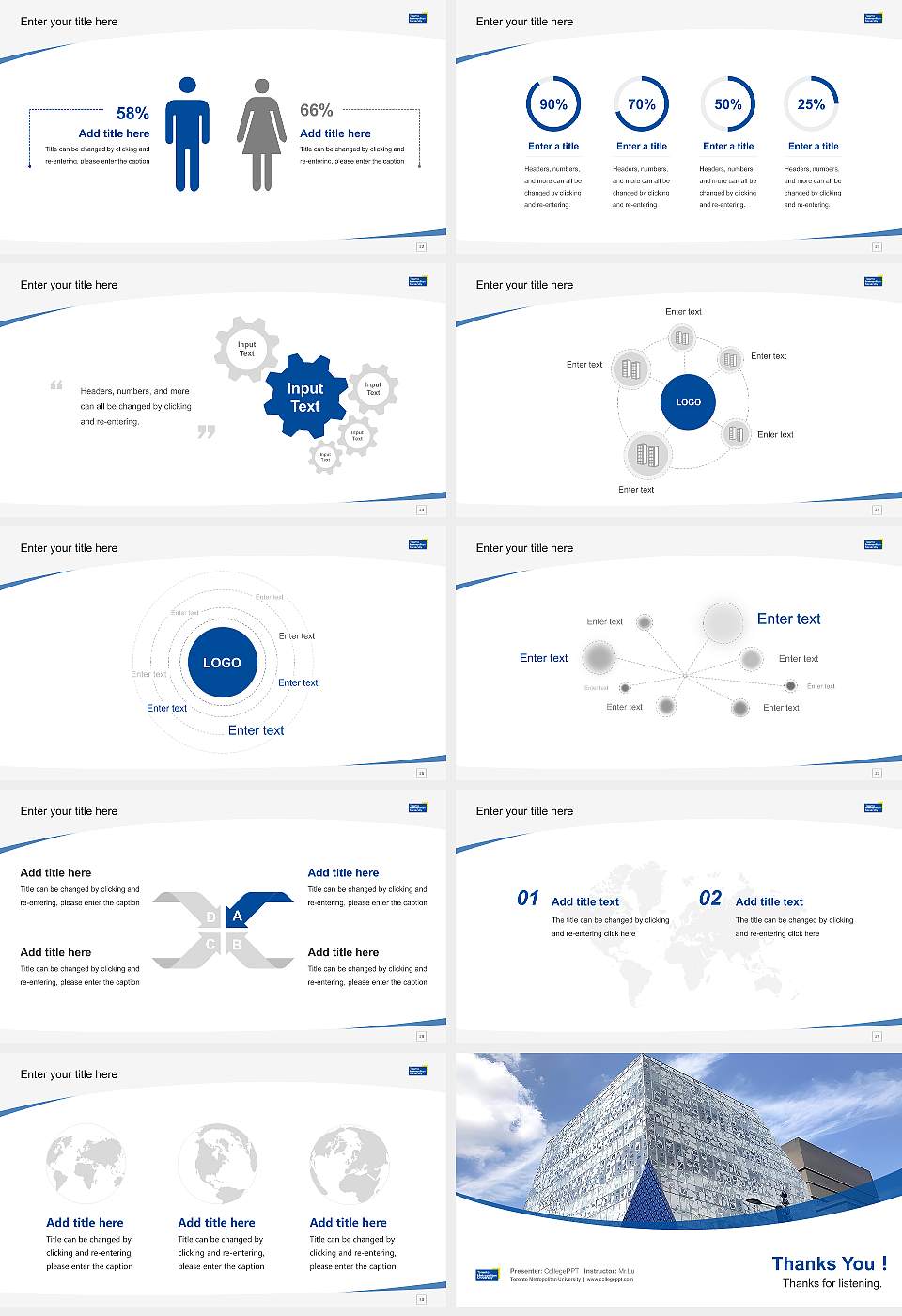 Toronto Metropolitan University Course/Courseware Creation PPT Template16:9 ratio PPT effect preview image4